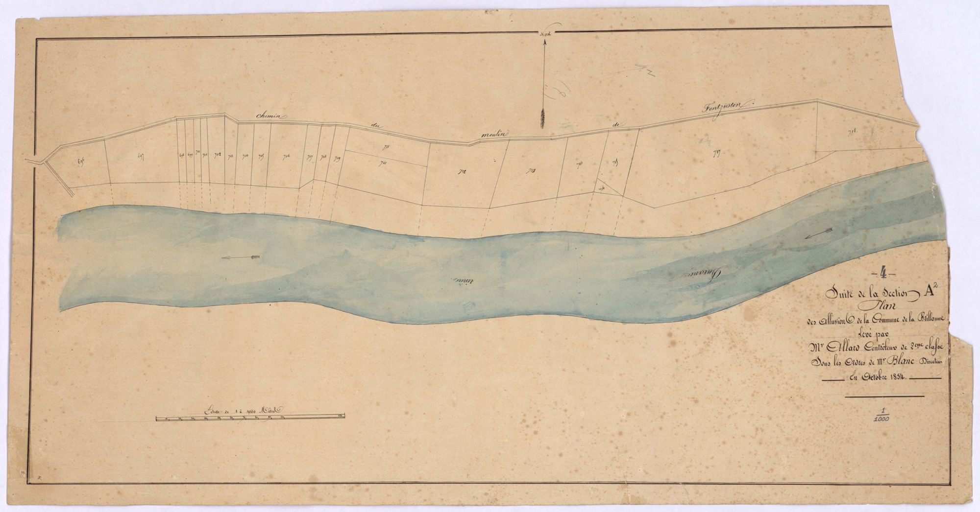 BRILLANNE - LA - Section A, le Plan.