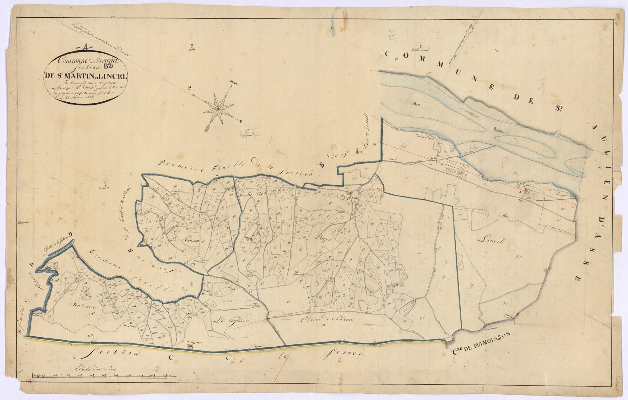 BRUNET - Section B, Saint Martin et Lincel.