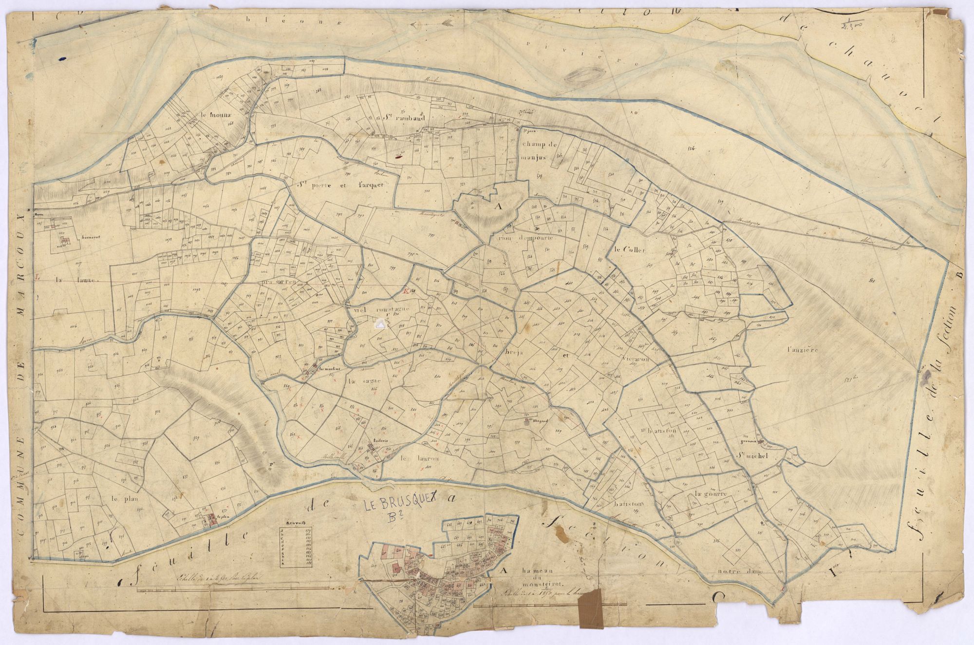 BRUSQUET - LE - Section B, le Mousteiret.
