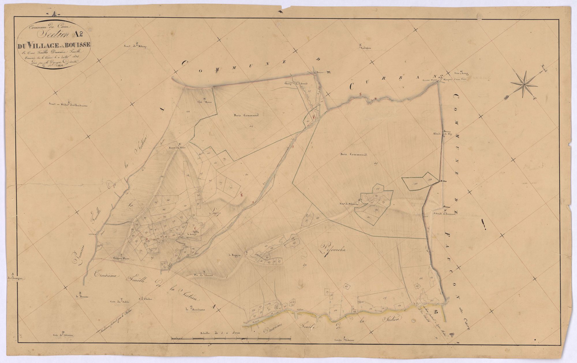 CAIRE - LE - Section A, le village et Labouisse.
