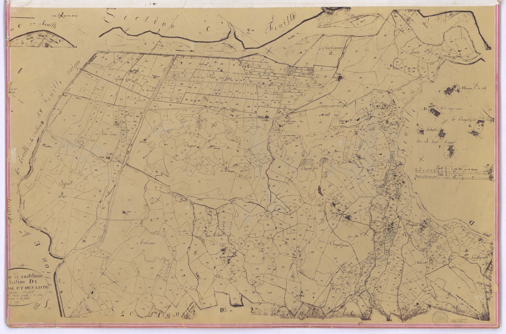 CASTELLANE - Section D, Brayal et Lis.