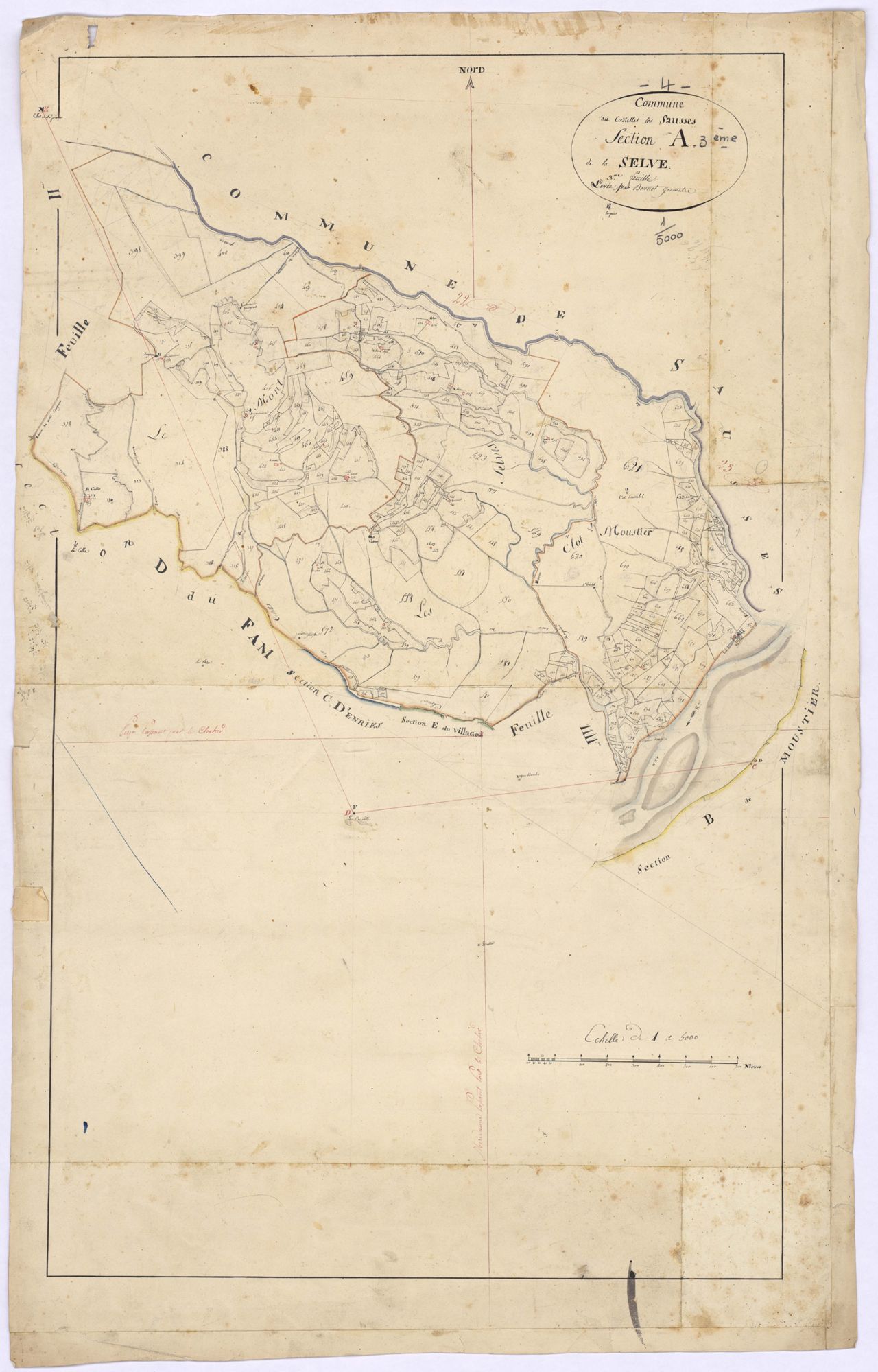 CASTELLET-LES-SAUSSES - Section A, la Selve.