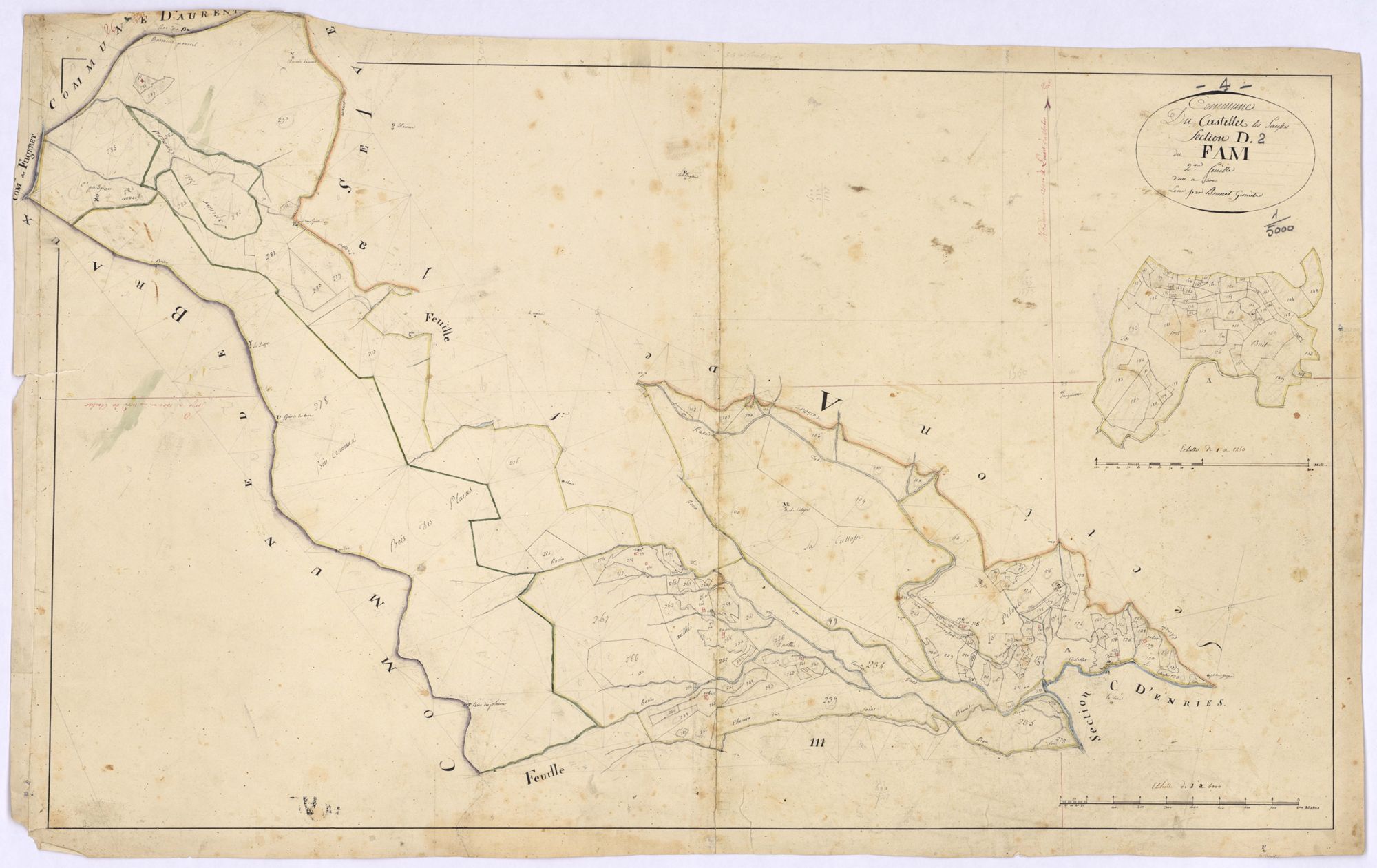 CASTELLET-LES-SAUSSES - Section D, le Fati.