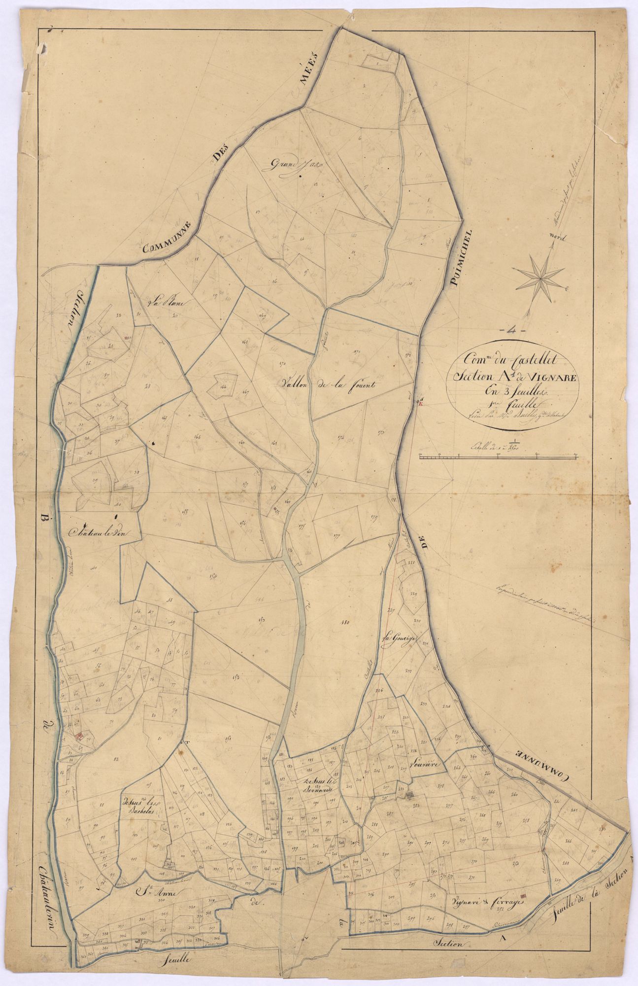 CASTELLET - LE - Section A, la Vignere.