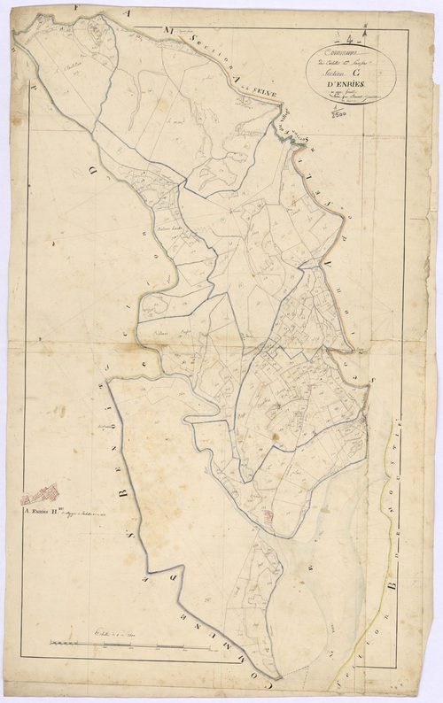 CASTELLET-LES-SAUSSES - Section C, d'Enries.