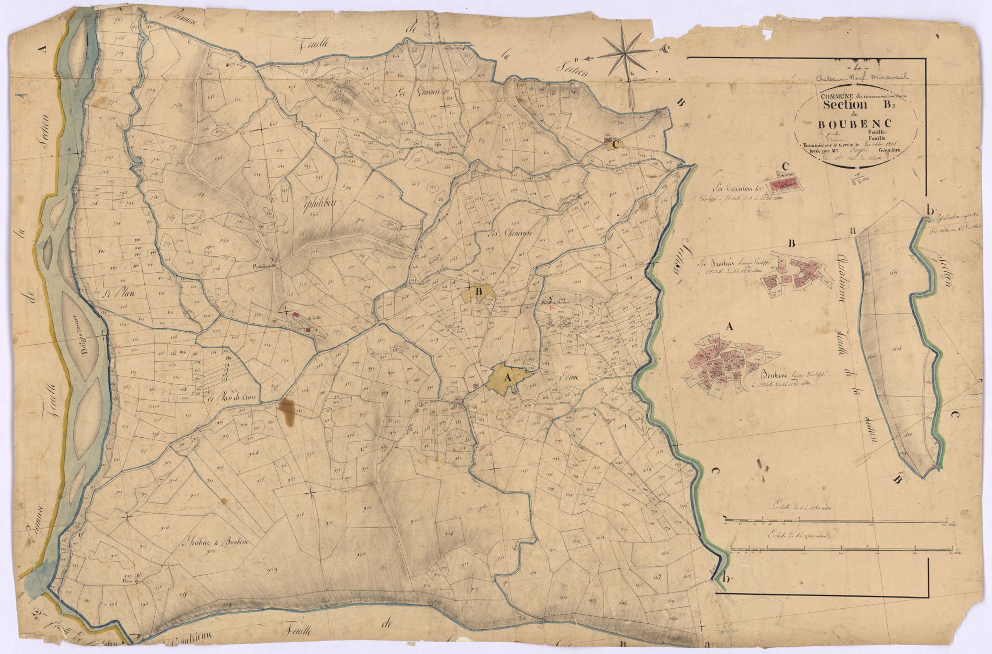 CHATEAUNEUF-MIRAVAIL - Section B, Boubenc.