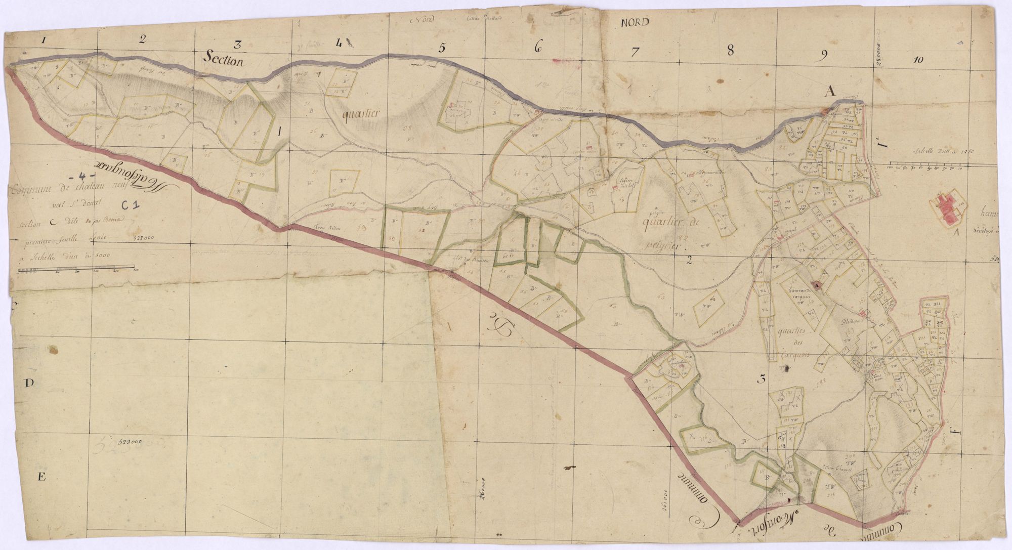 CHATEAUNEUF-VAL-SAINT-DONAT - Section C, Jas Benia.
