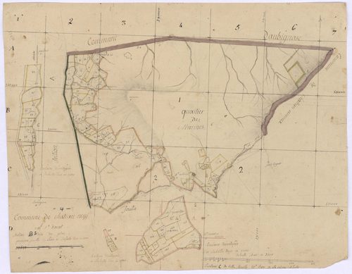 CHATEAUNEUF-VAL-SAINT-DONAT - Section B, le Plan.