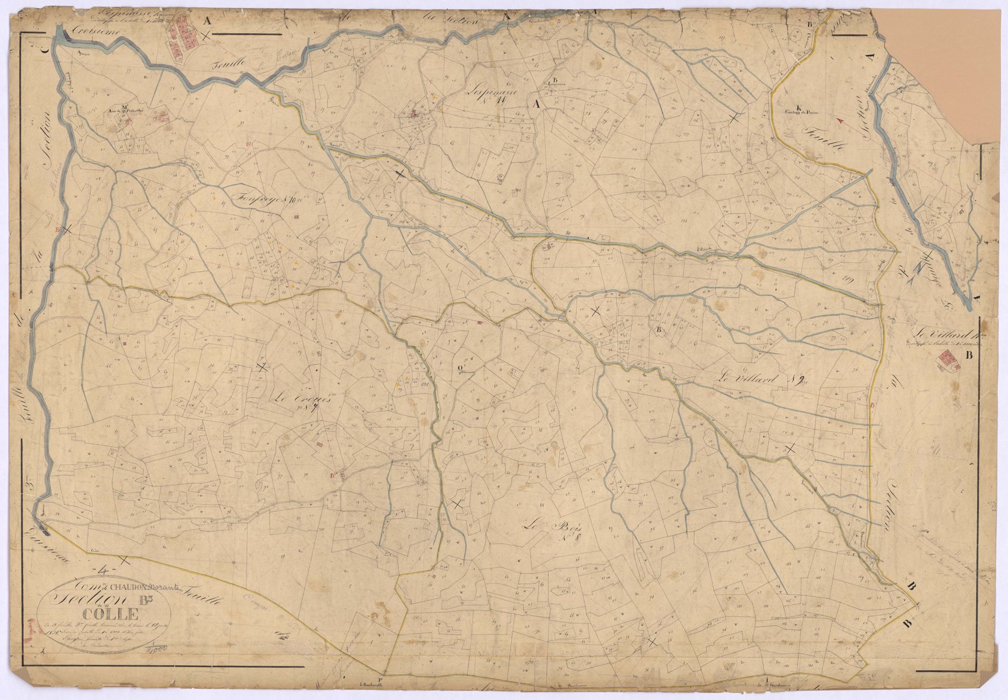 CHAUDON-NORANTE - Section B, la Colle.