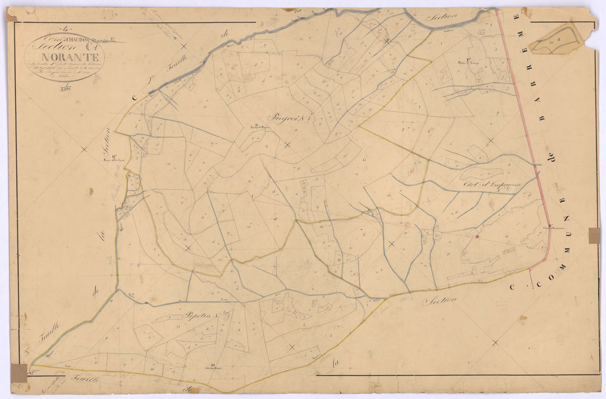 CHAUDON-NORANTE - Section C, Norante.