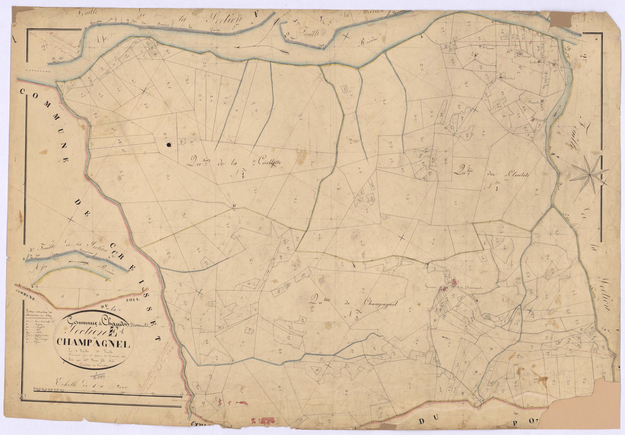 CHAUDON-NORANTE - Section E, Champagnel.