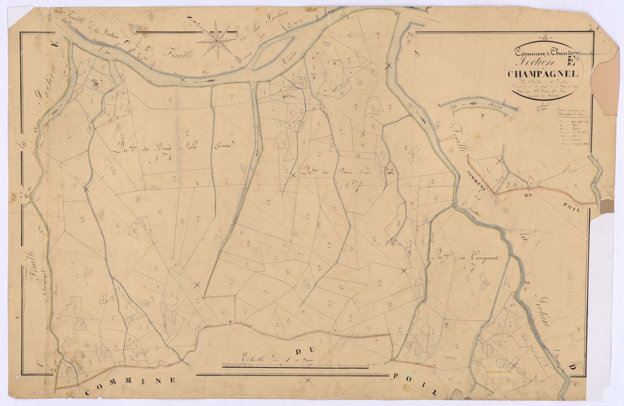 CHAUDON-NORANTE - Section E, Champagnel.