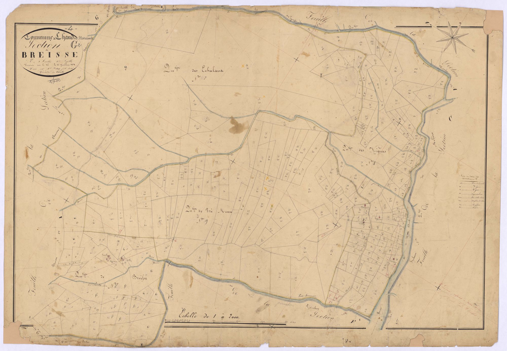 CHAUDON-NORANTE - Section G, la Breisse.