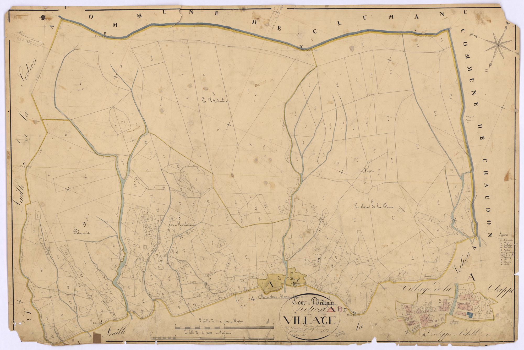 CHAUDON-NORANTE - Section H, le Village.