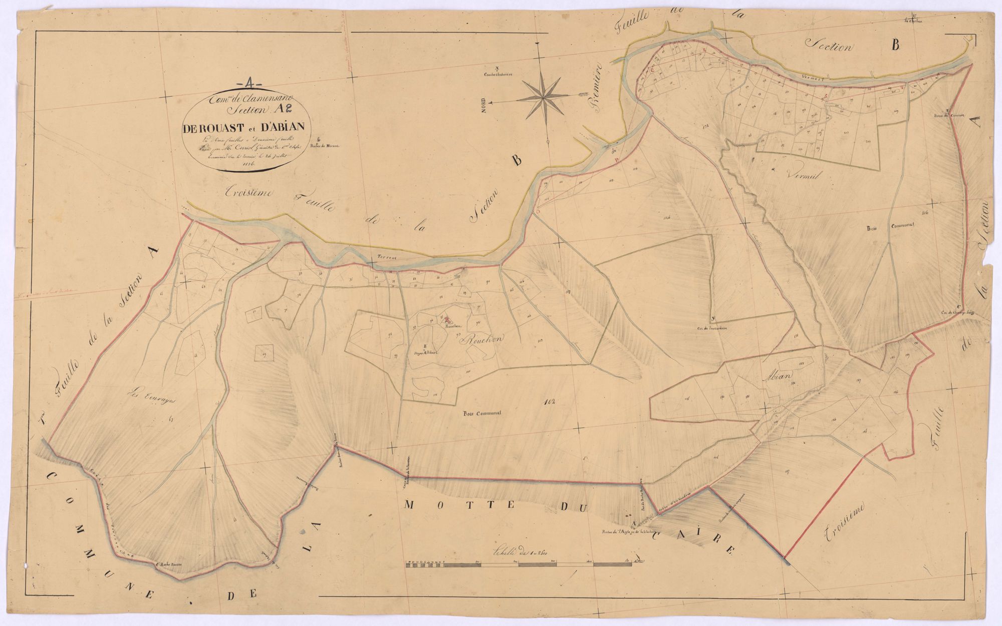 CLAMENSANE - Section A, Rouast et d'Abian.