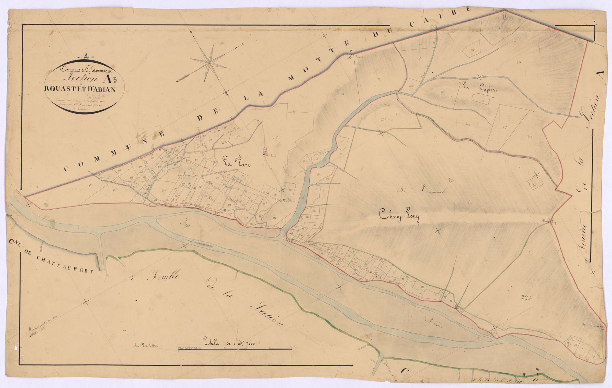 CLAMENSANE - Section A, Rouast et d'Abian.