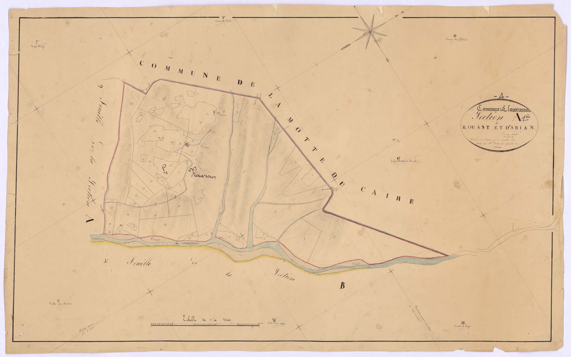 CLAMENSANE - Section A, Rouast et d'Abian.