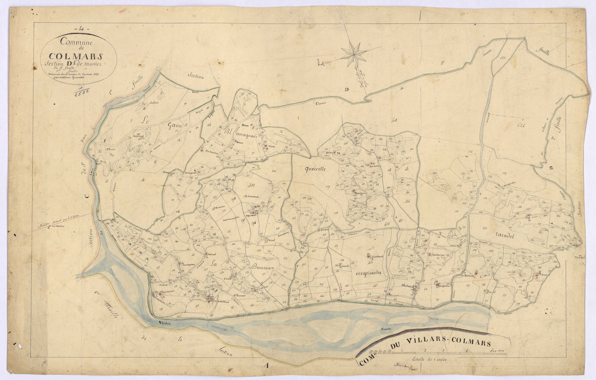 COLMARS - Section D, Monier.