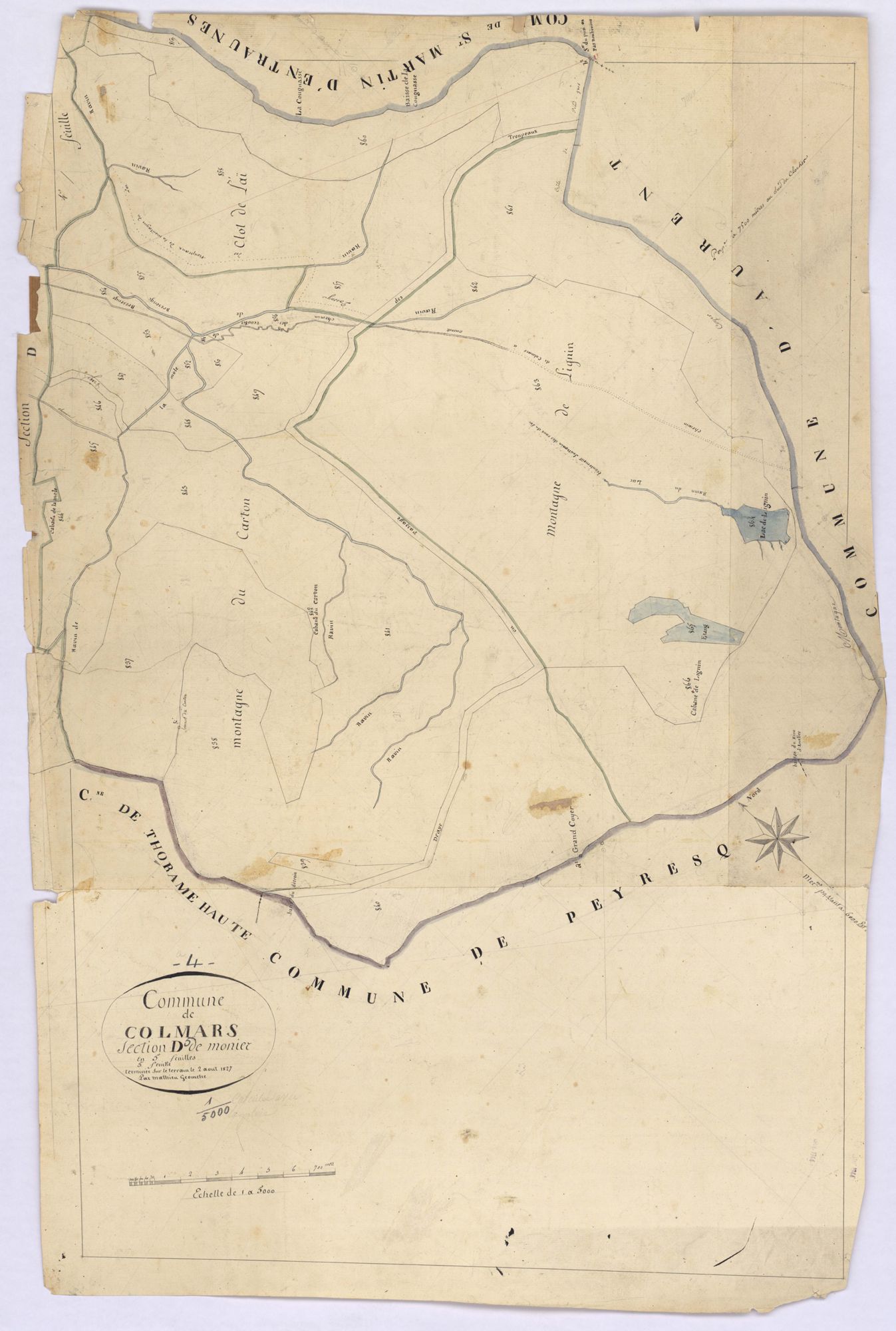 COLMARS - Section D, Monier.