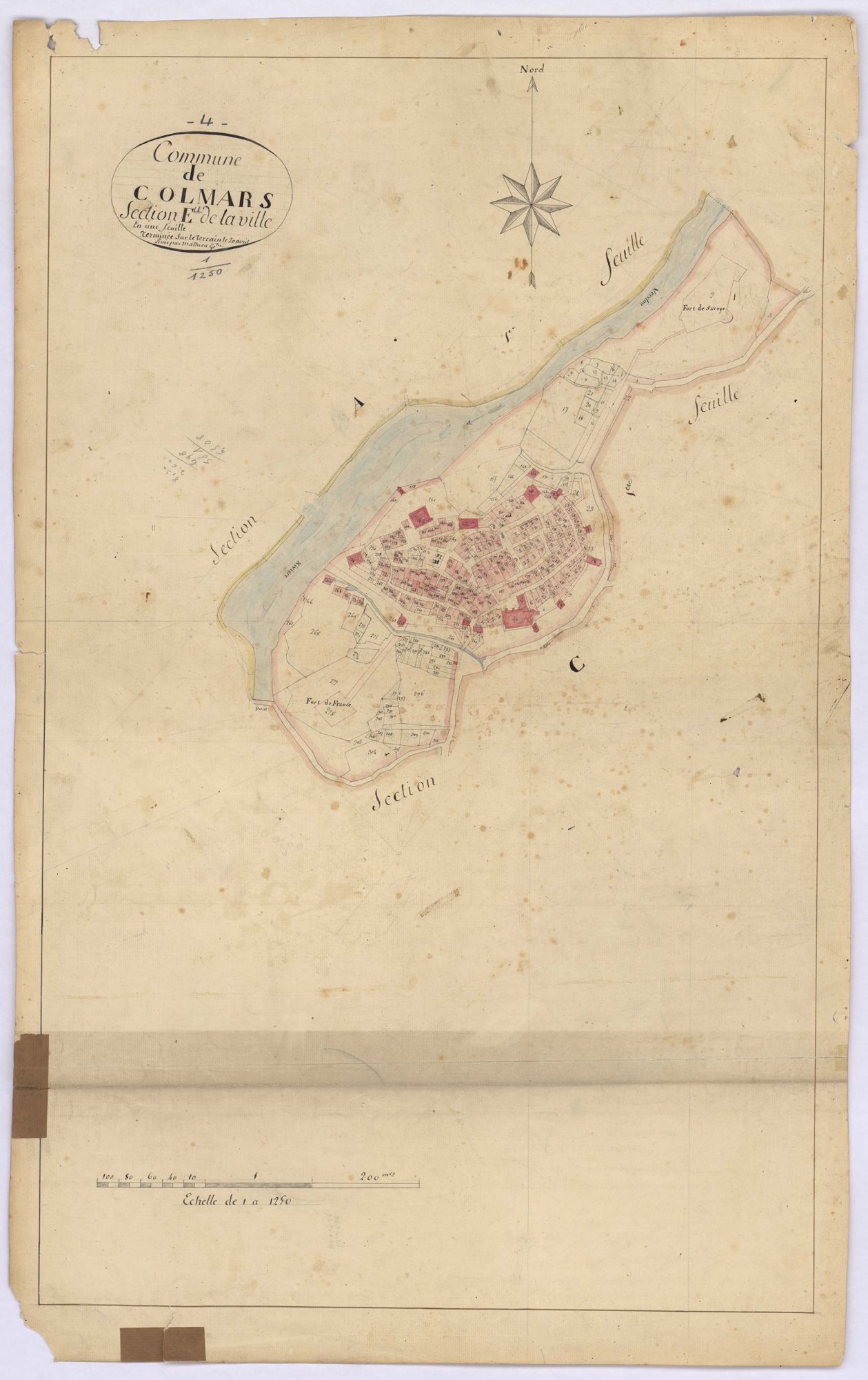 COLMARS - Section E, la Ville.