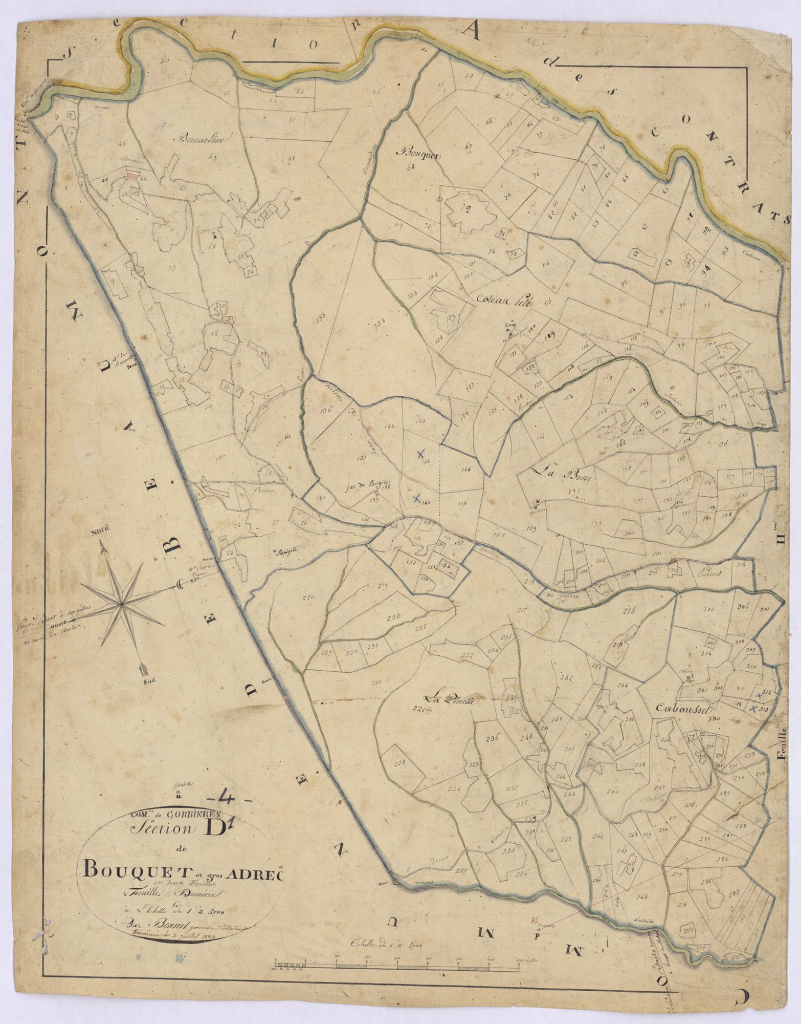 CORBIERES - Section D, le Bouquet et Gros Adrec.
