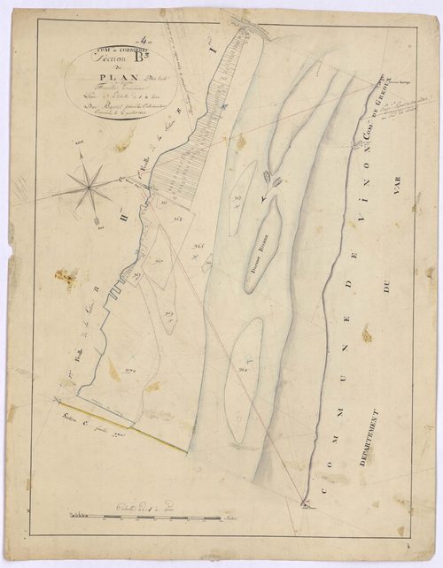 CORBIERES - Section B, le Plan.