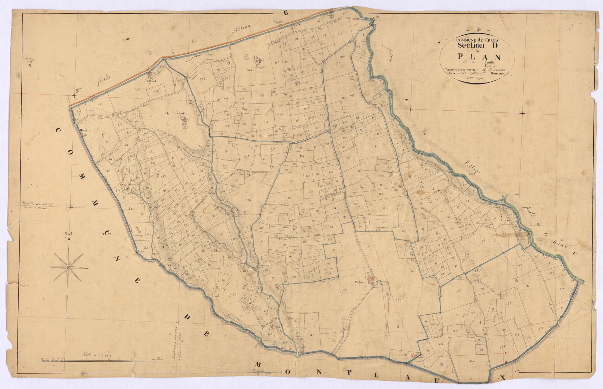 CRUIS - Section D, le Plan.