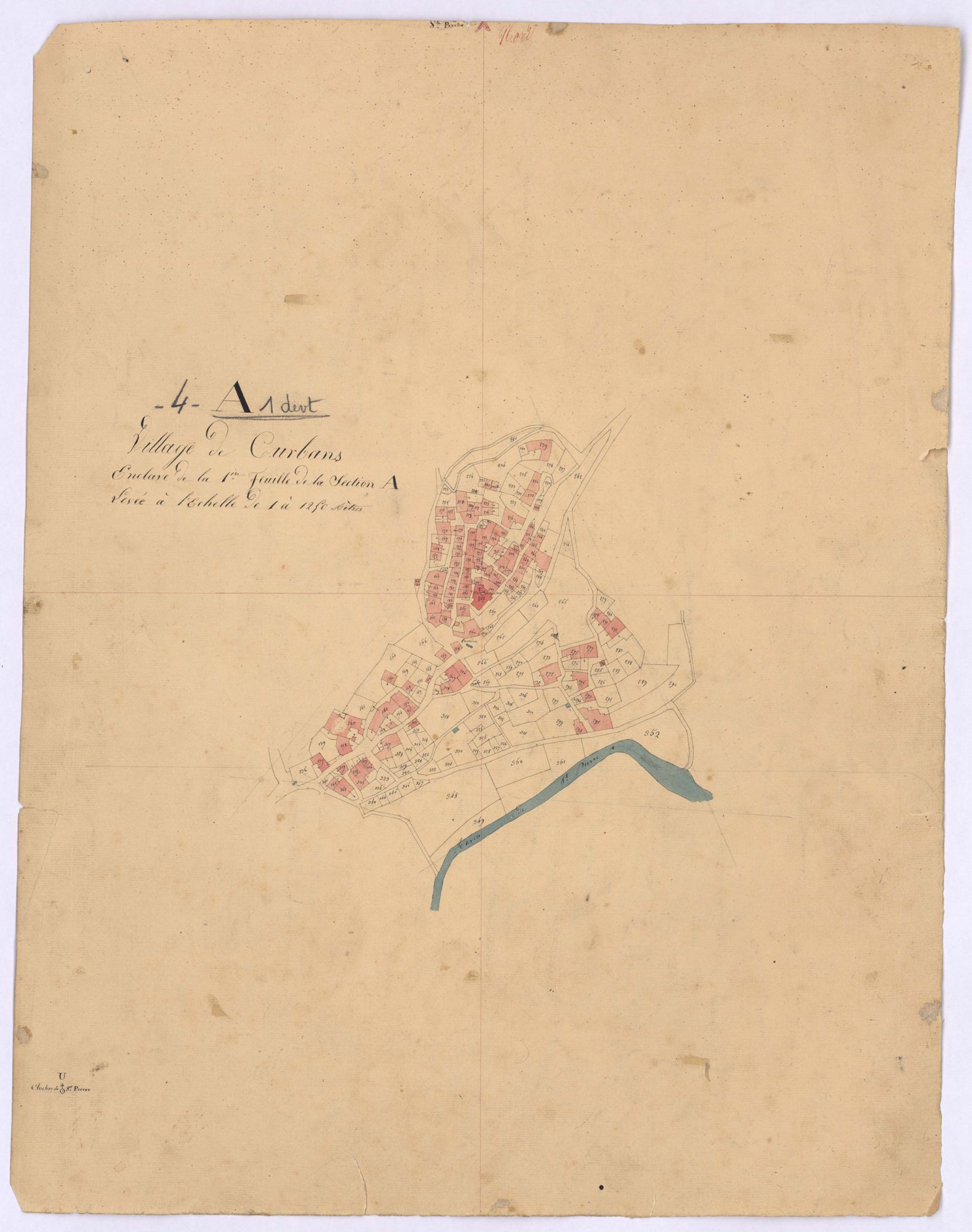 CURBANS - Section A, le Village.