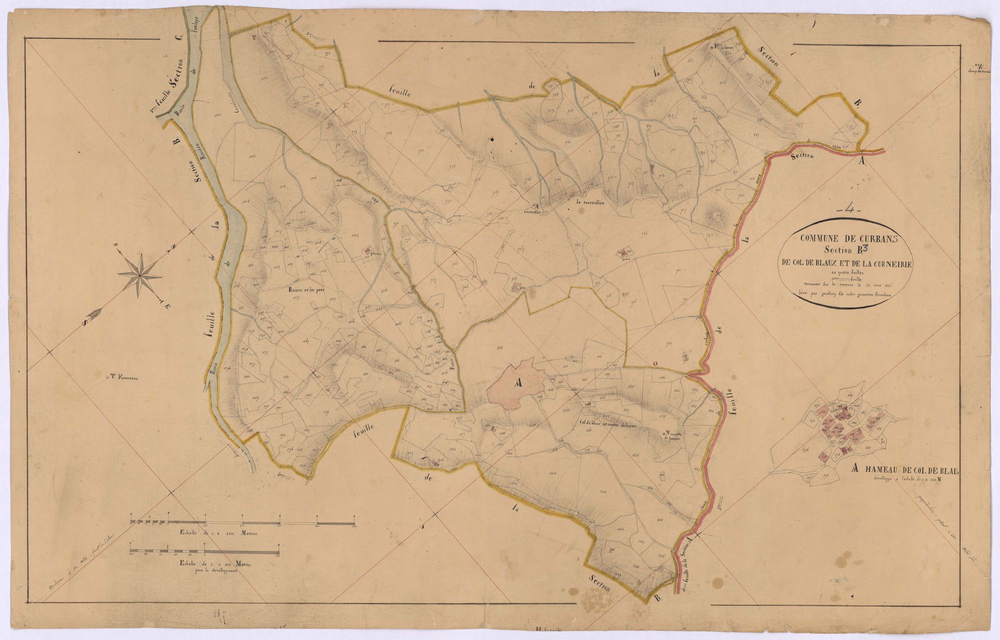 CURBANS - Section B, le Col de Blaux et la Curniére.