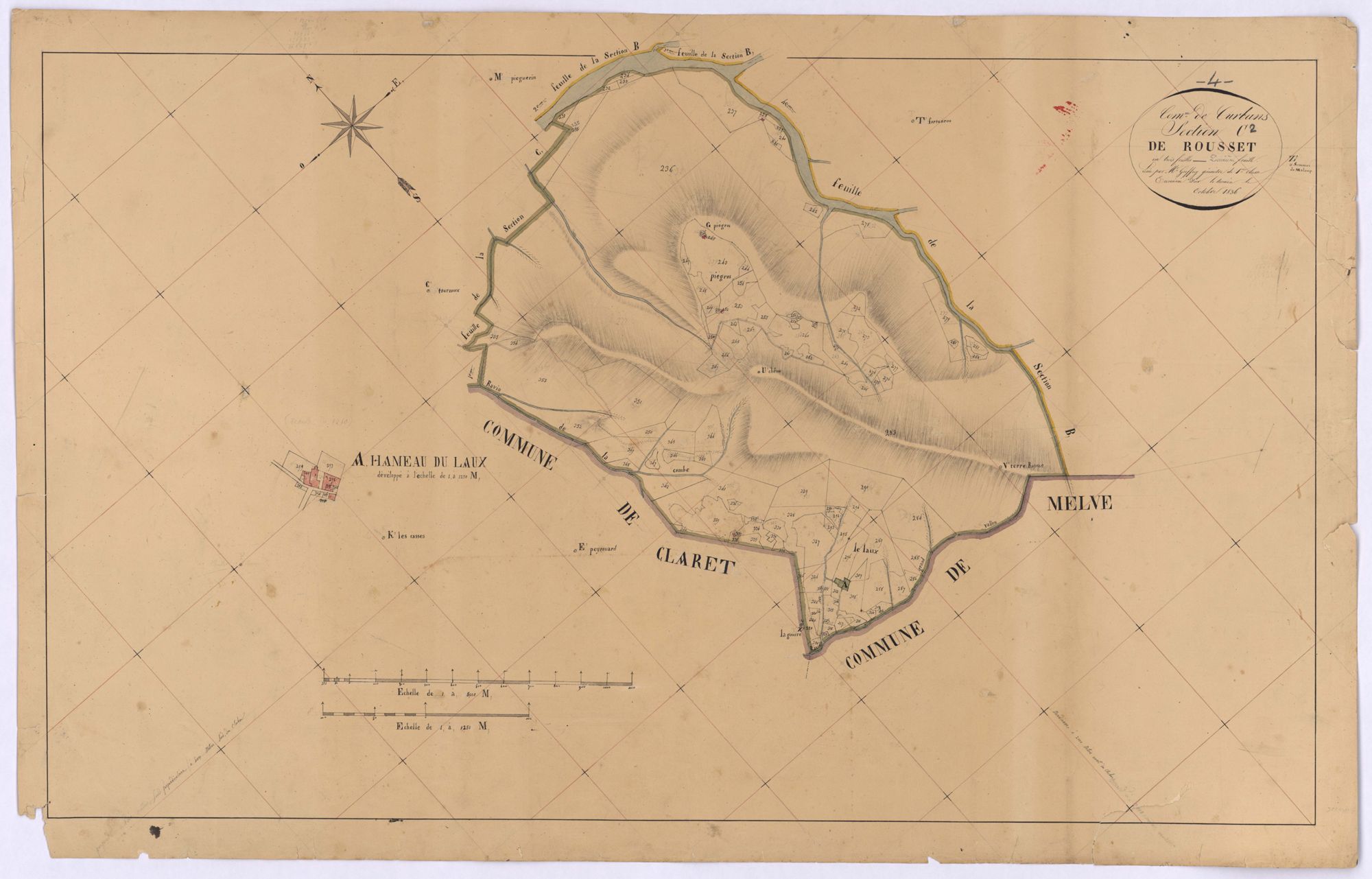 CURBANS - Section C, Rousset.