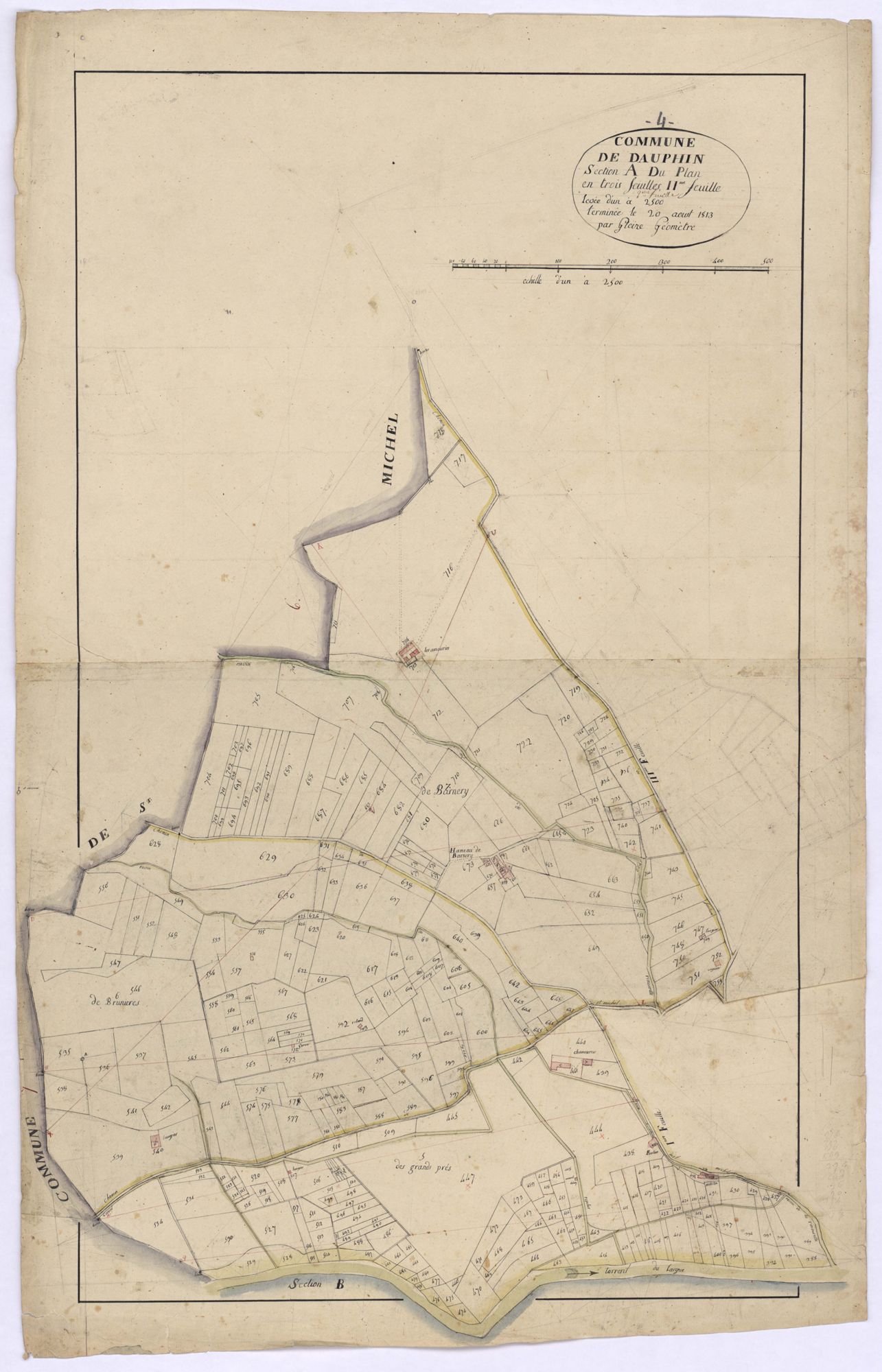 DAUPHIN - Section A, le Plan.
