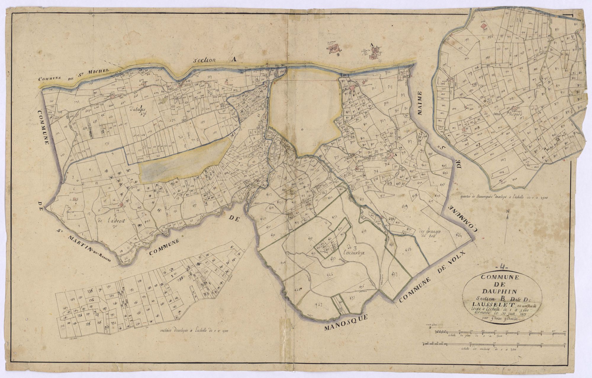 DAUPHIN - Section A, le Plan.