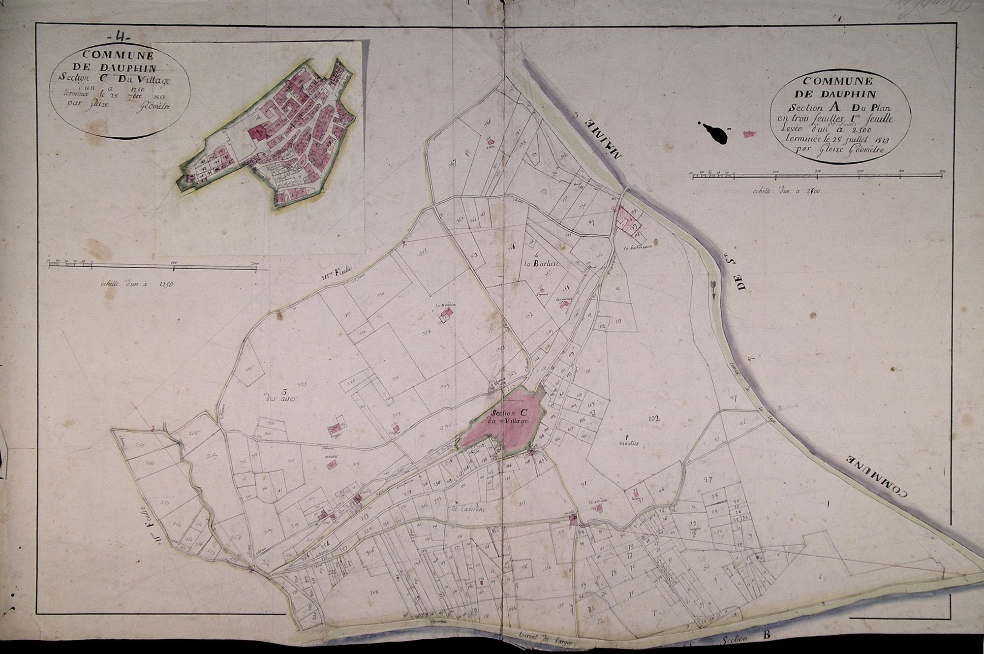 DAUPHIN - Section A, le Plan.