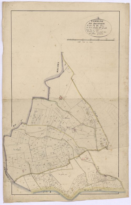 DAUPHIN - Section A, le Plan.