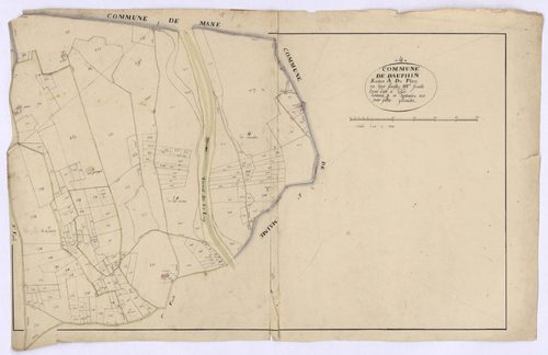 DAUPHIN - Section A, le Plan.