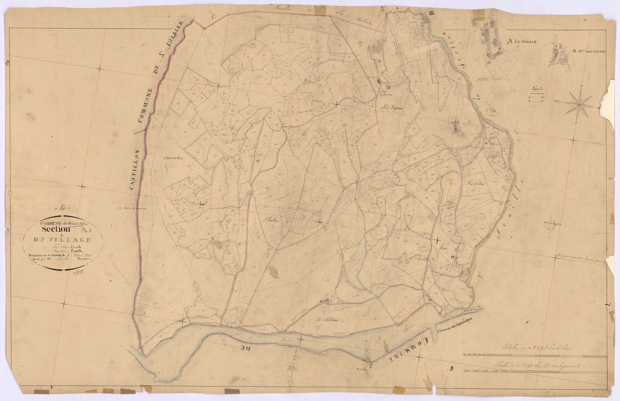 DEMANDOLX - Section A, le Village.