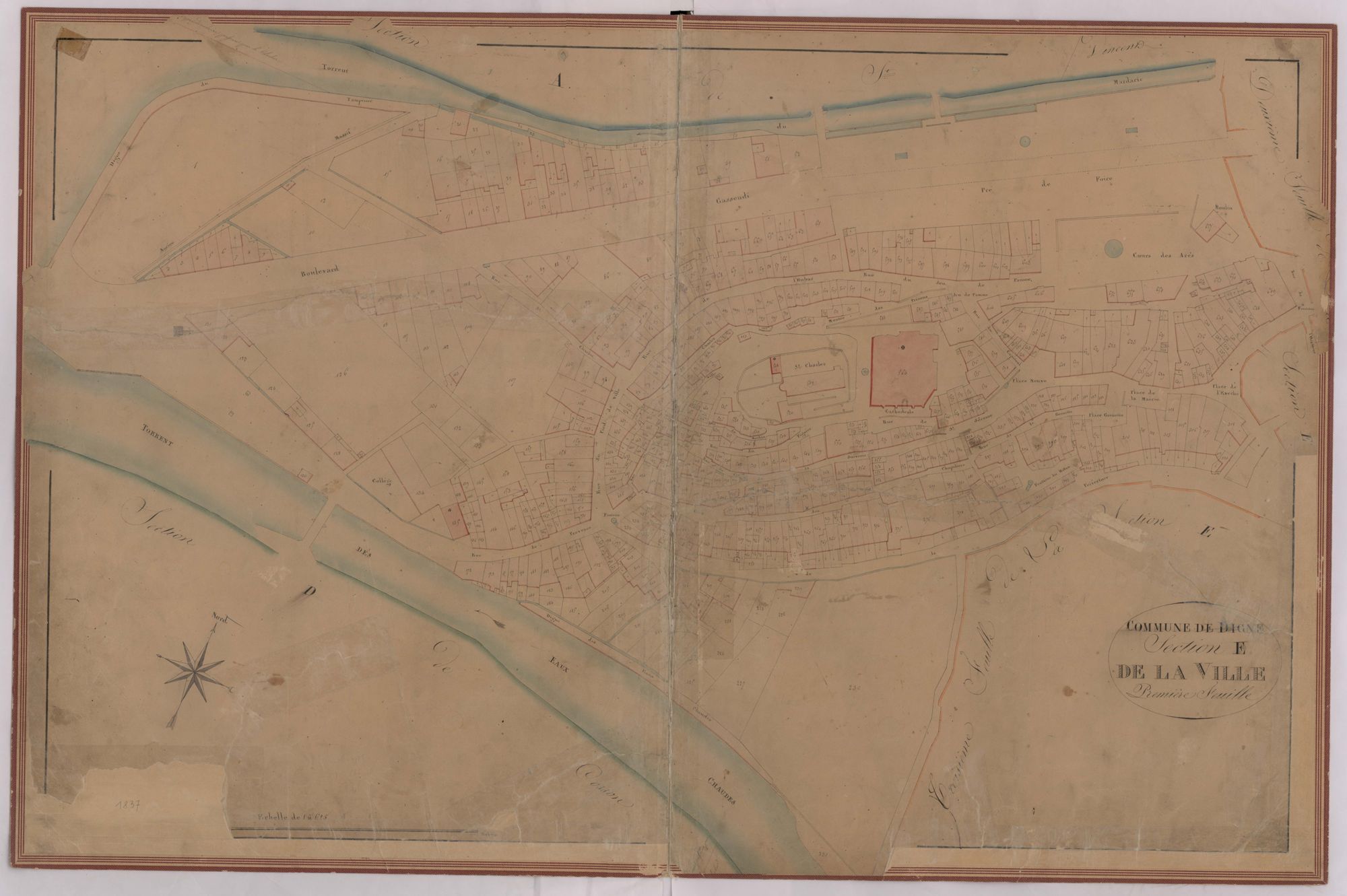 DIGNE - Section E, la Ville.