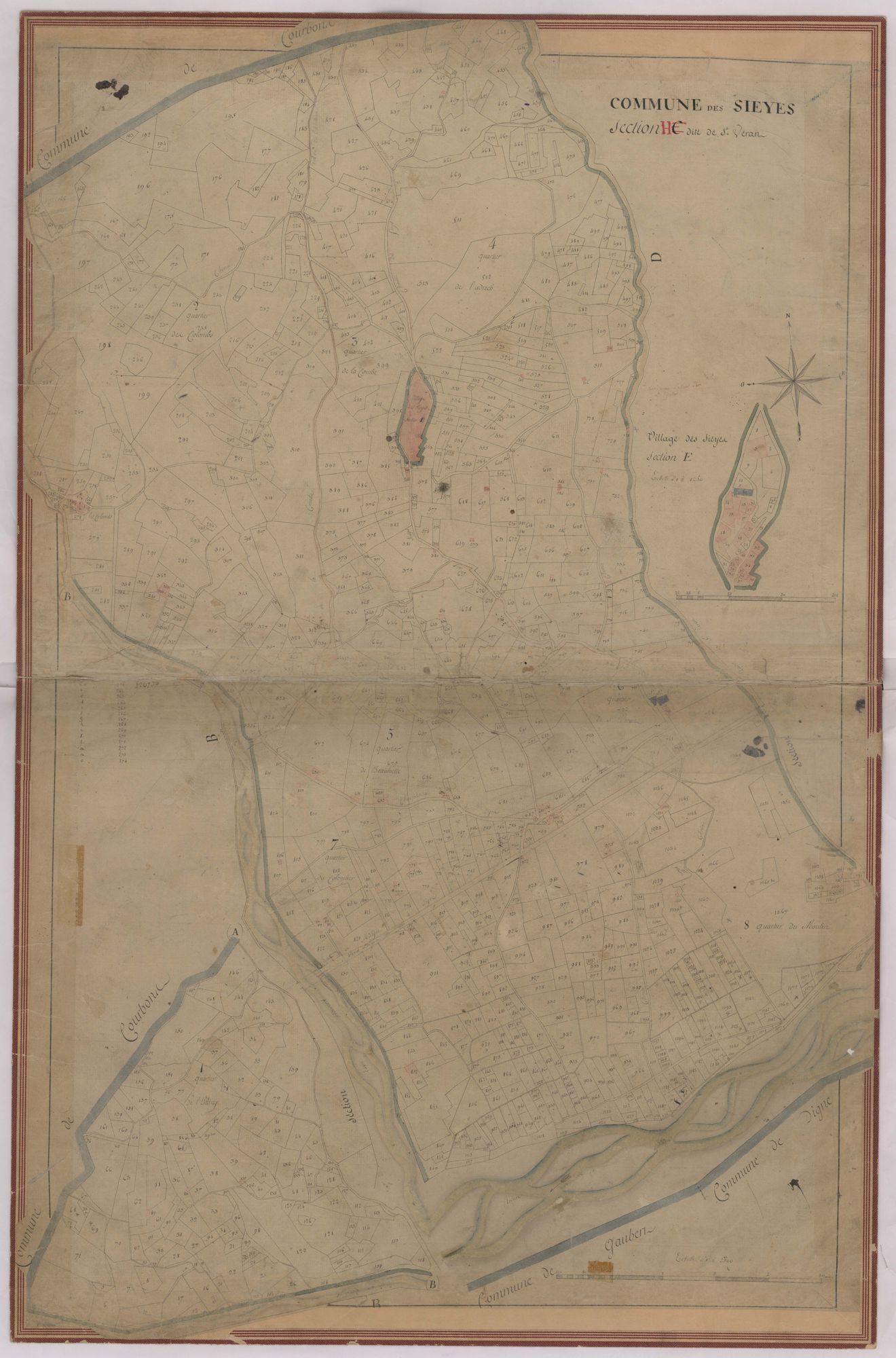 DIGNE - Section C, Saint-Véran, (section G, les Sièyes)