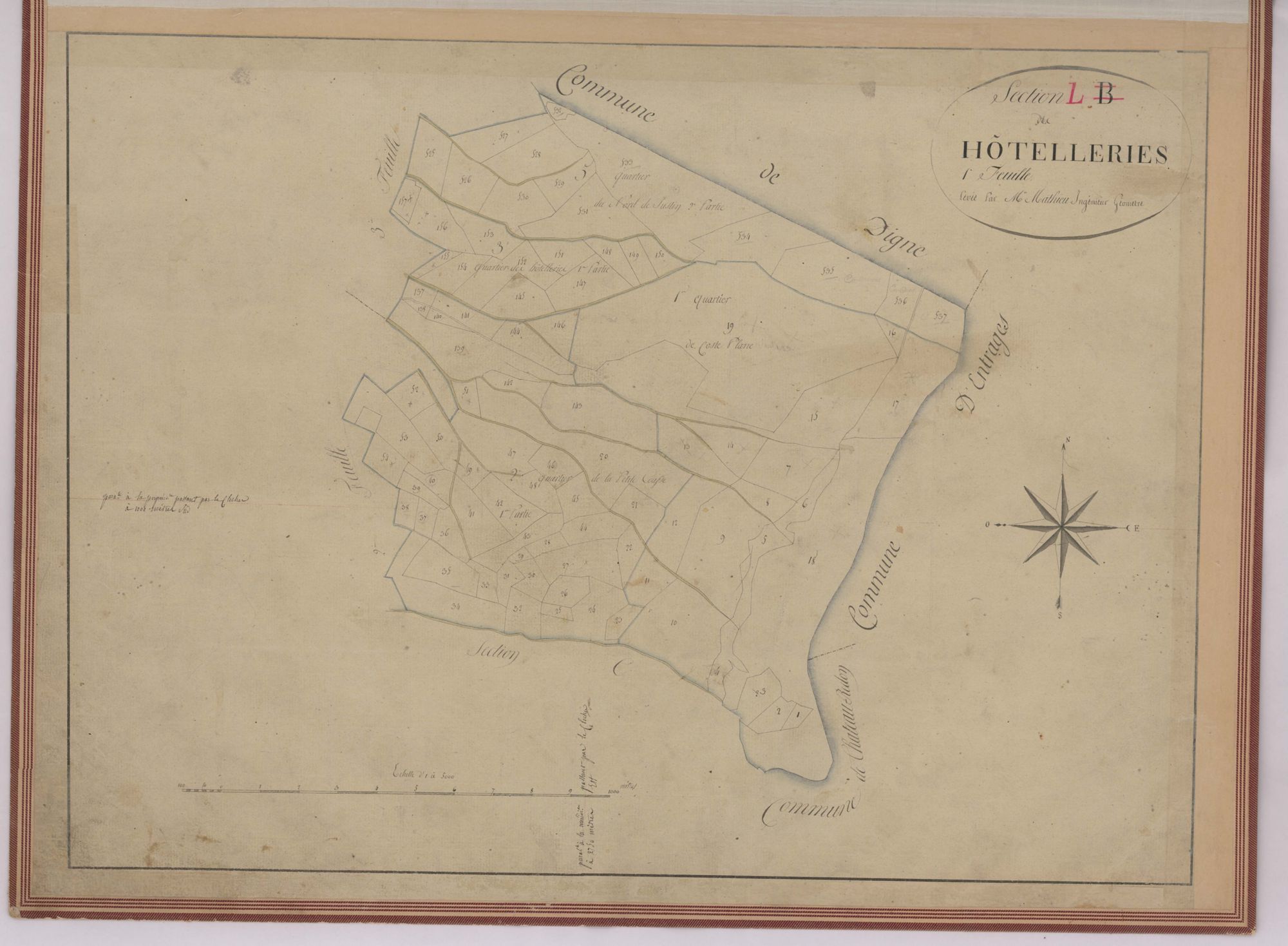 DIGNE - Section B, Hôtelleries, (section L, l'Hostellerie)