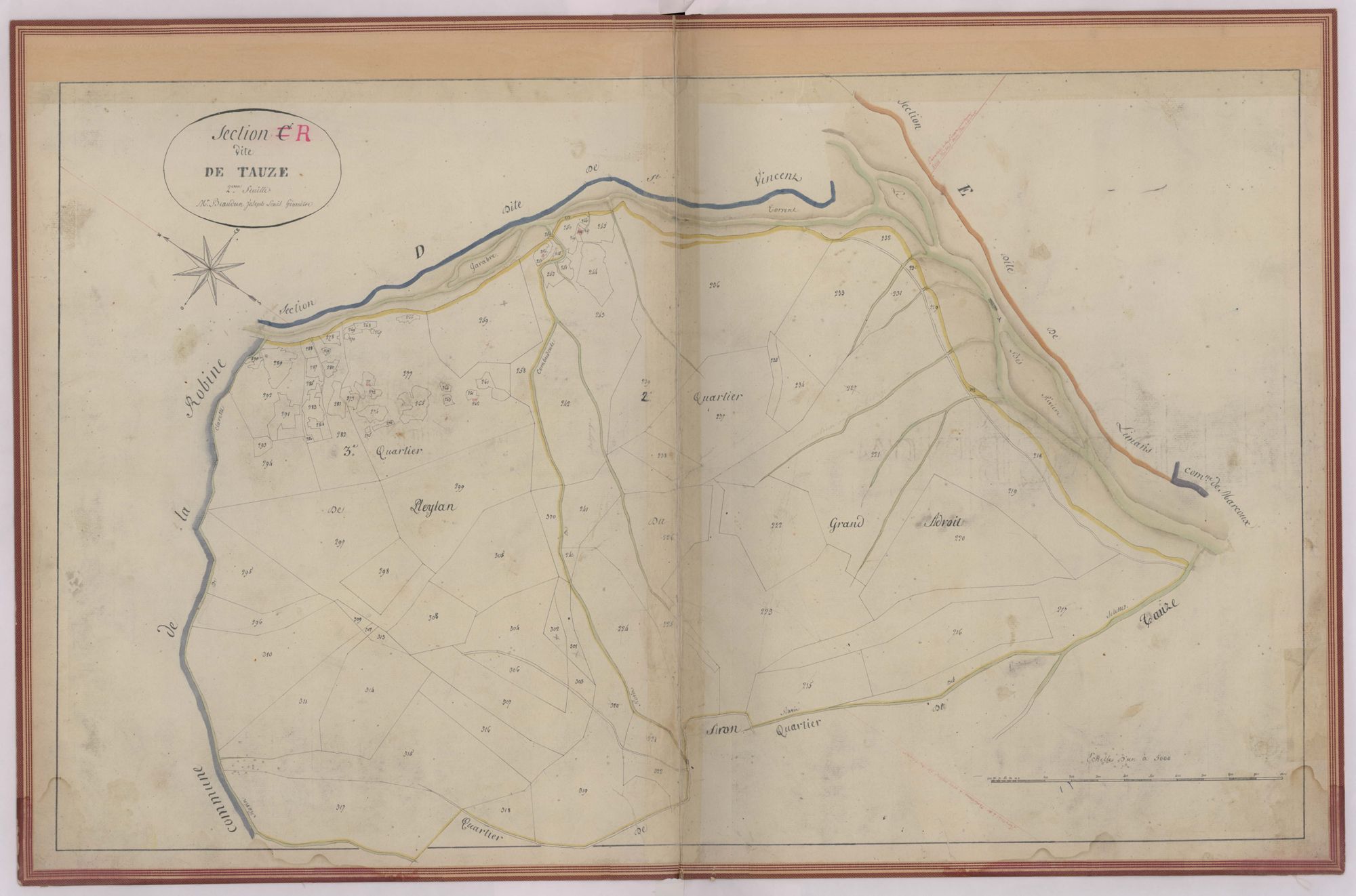DIGNE - Section C, Tauze, (section R, Thauze)