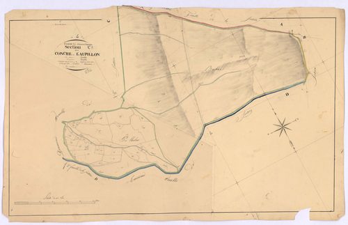ENCHASTRAYES - SectionC, la Conche et l'Aupillon.