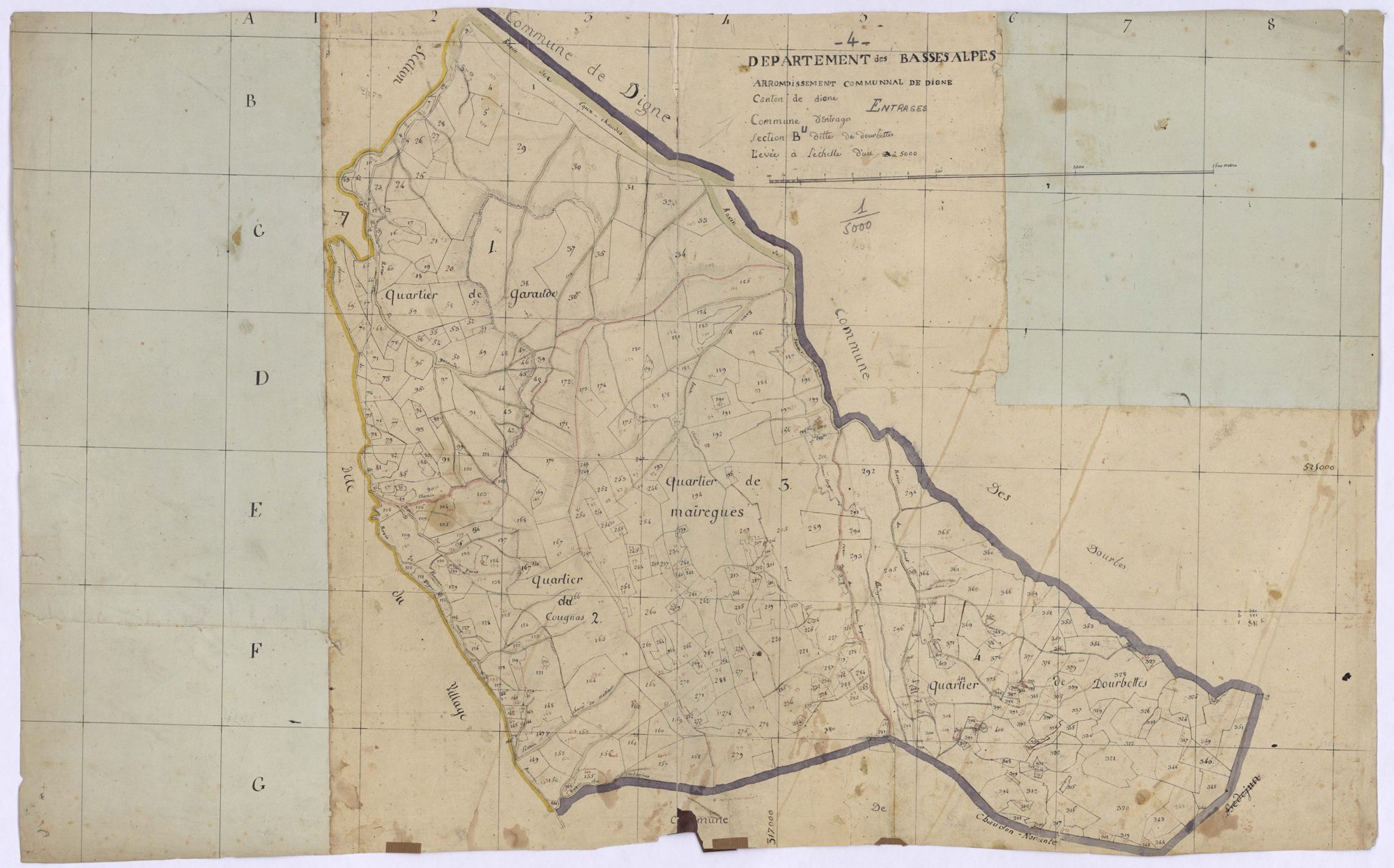 ENTRAGES - Section B, les Dourbettes.