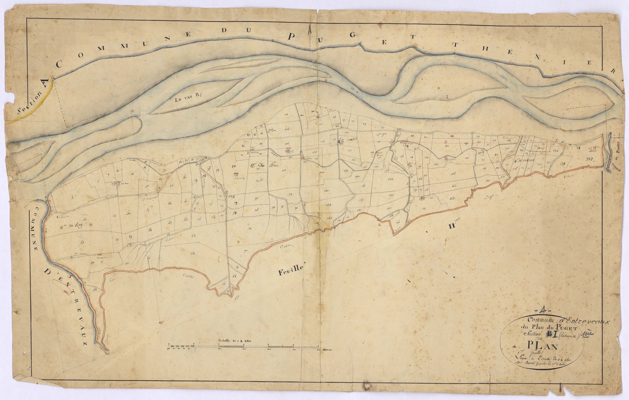 ENTREVAUX - Section I, Plan-Puget.