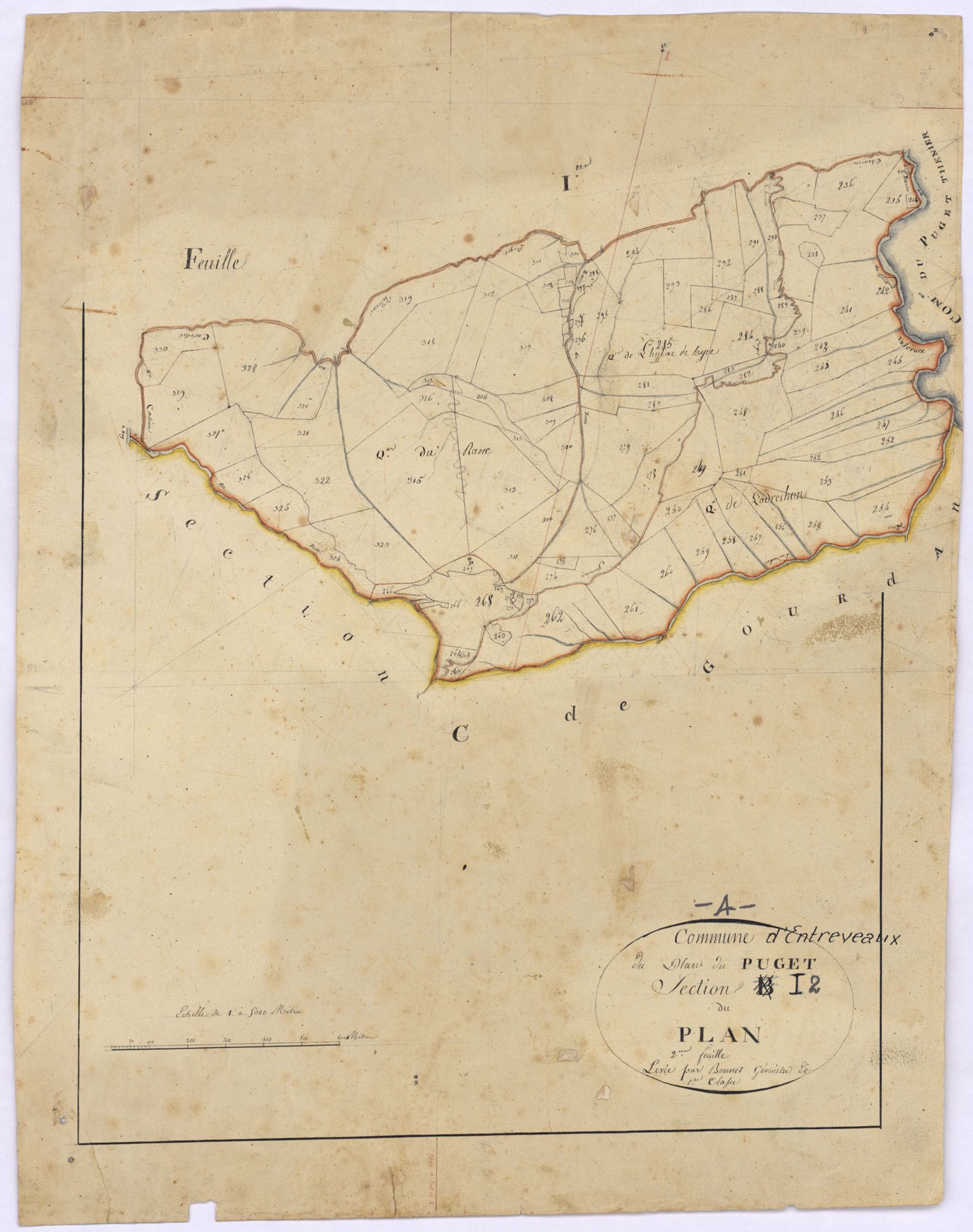 ENTREVAUX - Section I, Plan-Puget.