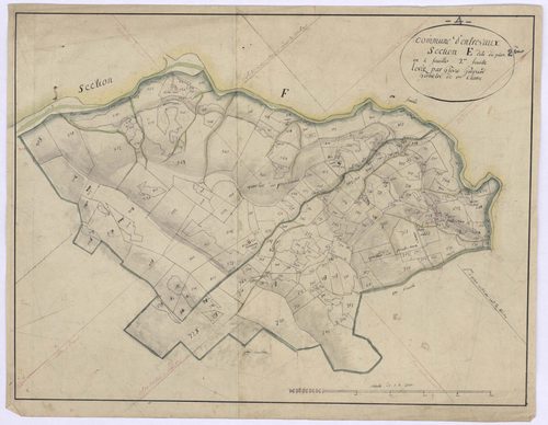 ENTREVAUX - Section E, le Plan.