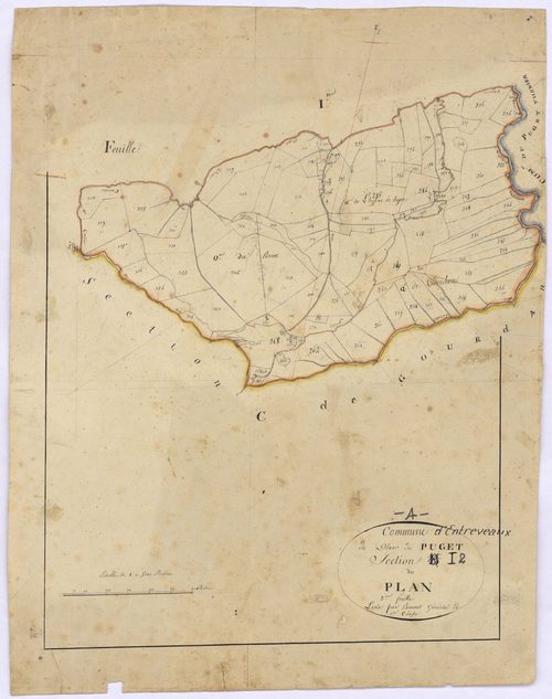 ENTREVAUX - Section I, Plan-Puget.