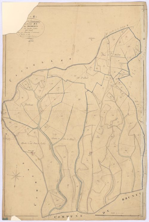 ENTREVENNES - Section E, Les Jauberts.