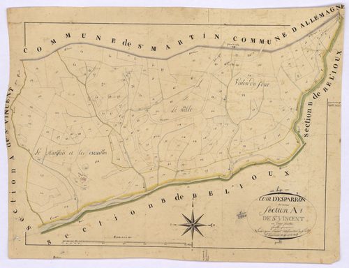 ESPARRON-DE-VERDON - Section A, Saint-Vincent.