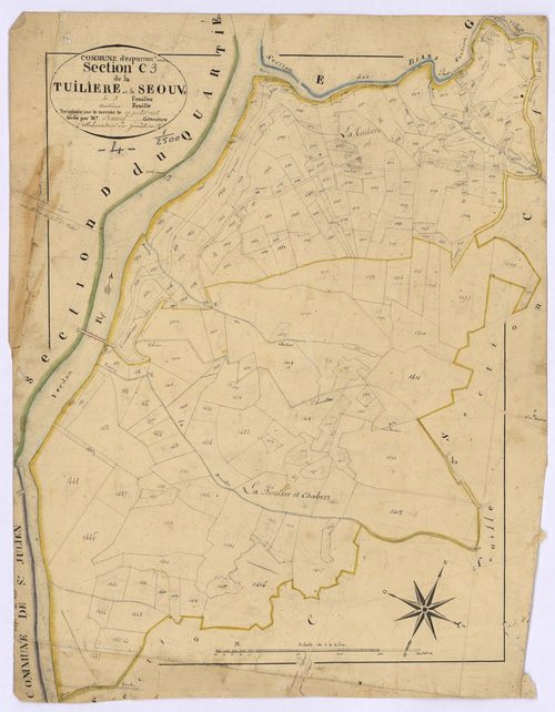 ESPARRON-DE-VERDON - Section C, la Tuilliére et Séouve.