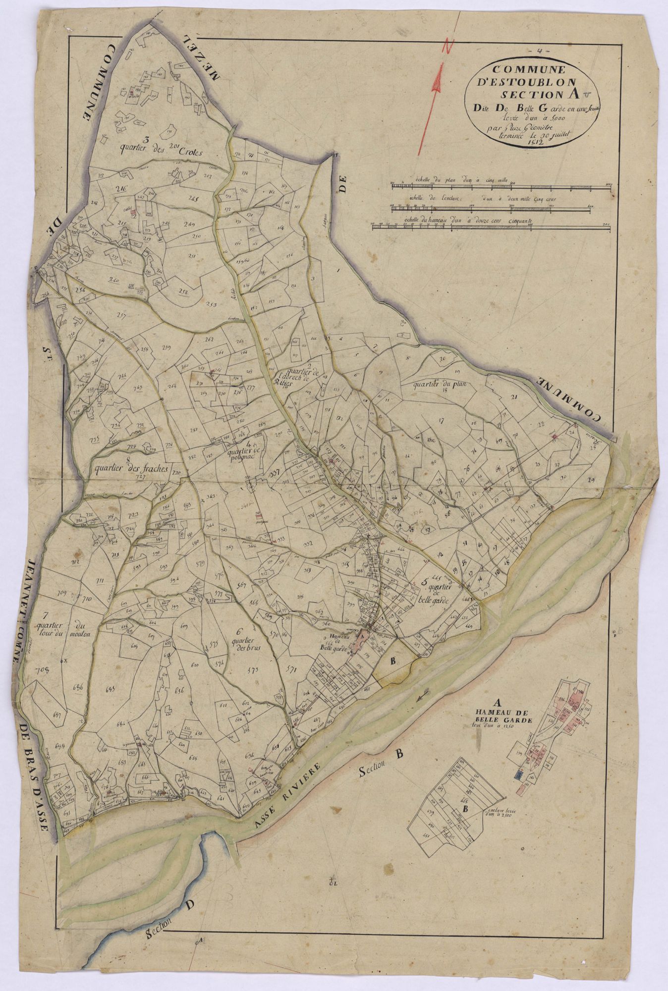 ESTOUBLON - Section A, la Belle-Garde.